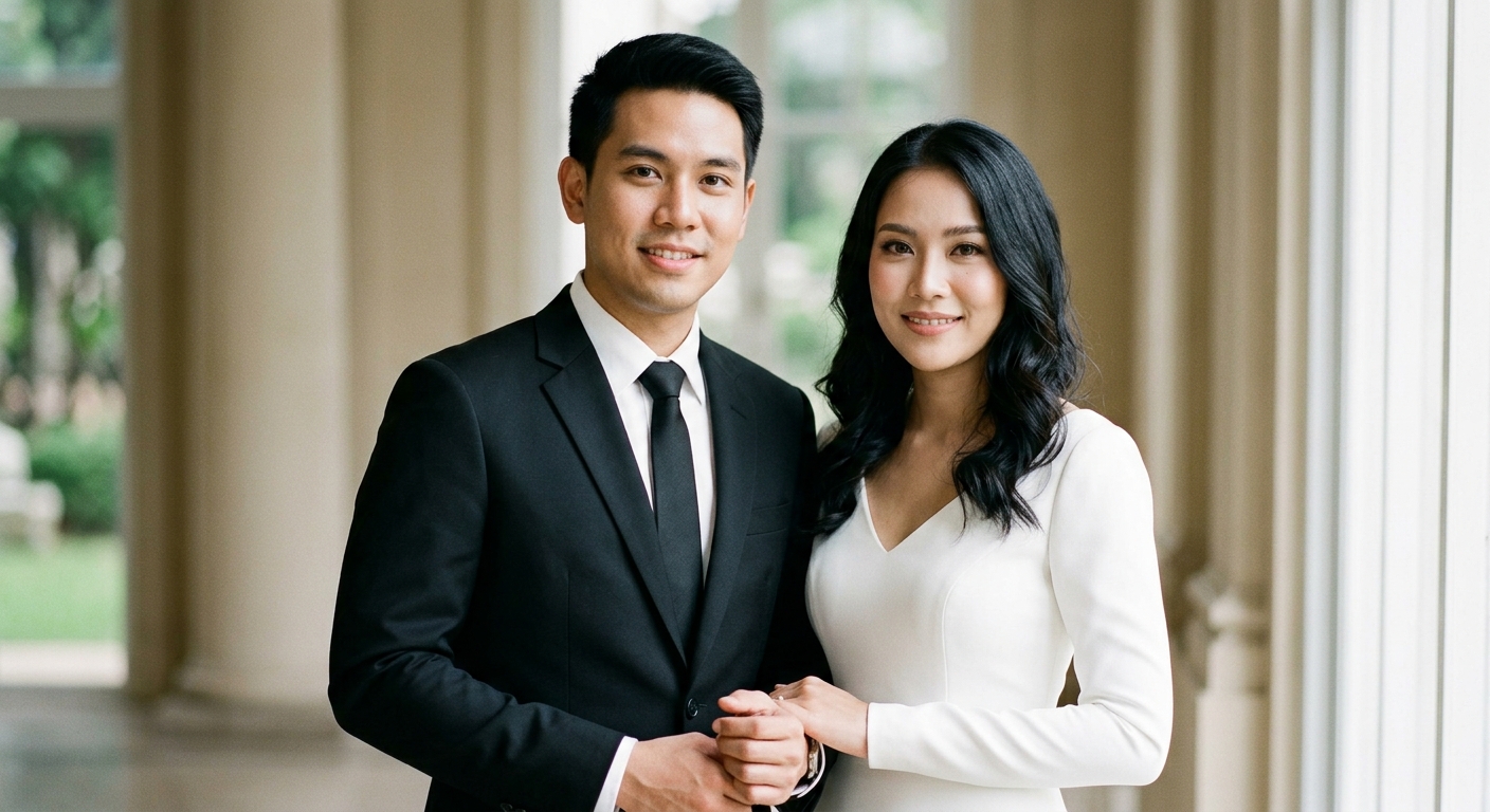 ภาพพรีเวดดิ้งในสวน